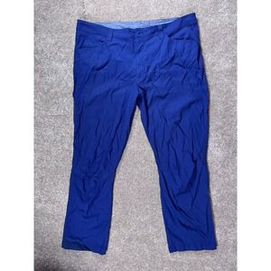 Eddie‎ Bauer Adventure Trek Pants Blue Nylon Spandex Hiking Men's 40x30